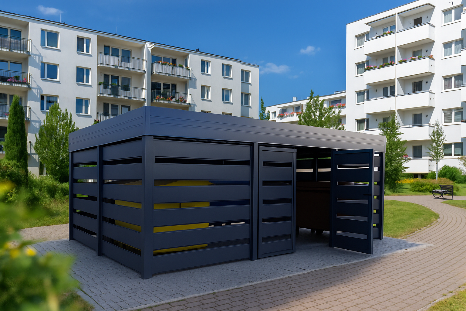 Mülltonnenunterstand Modern