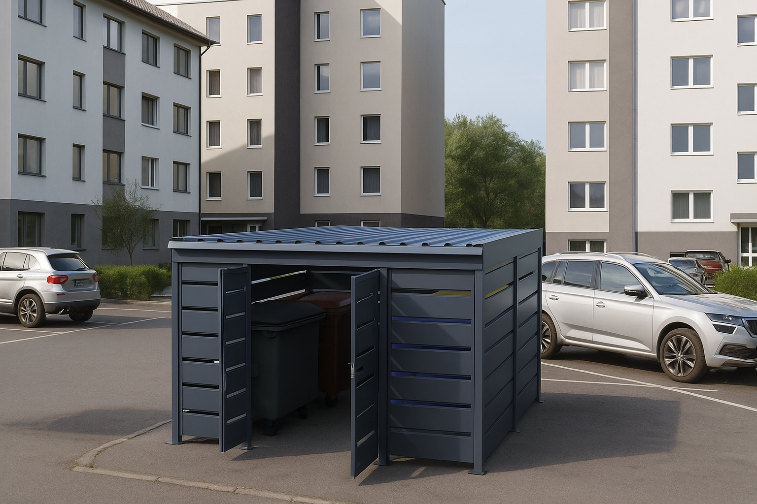Mülltonnenunterstand Modern