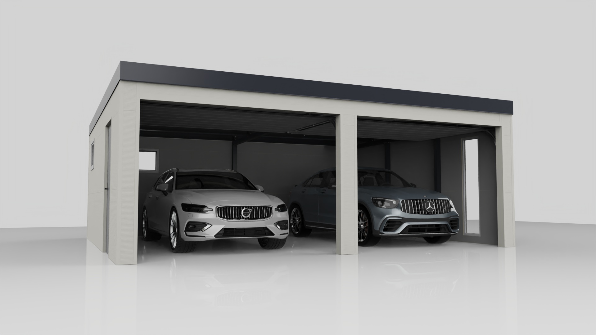 Garaż XL z płyty PIR