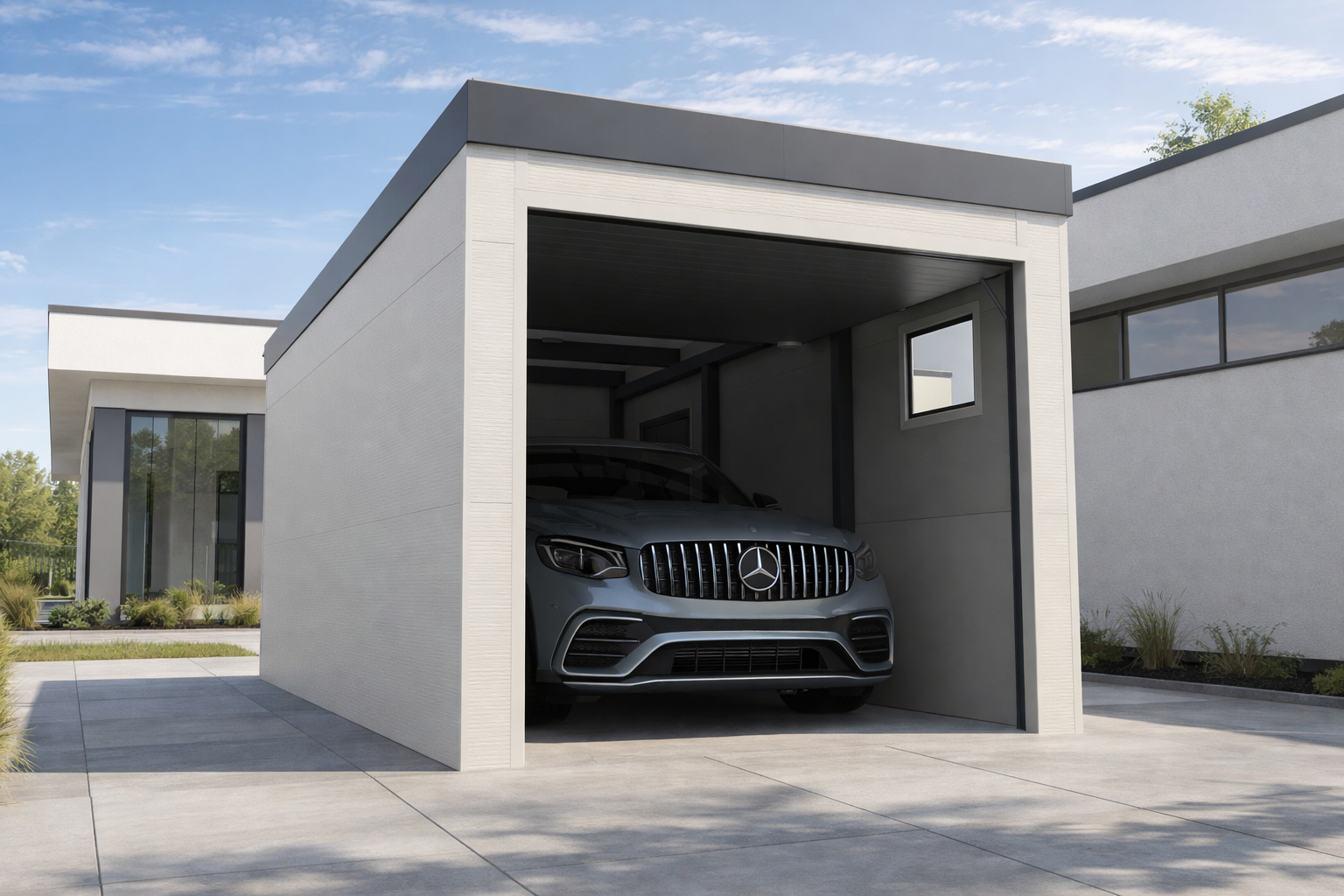 Garaż XL z płyty PIR