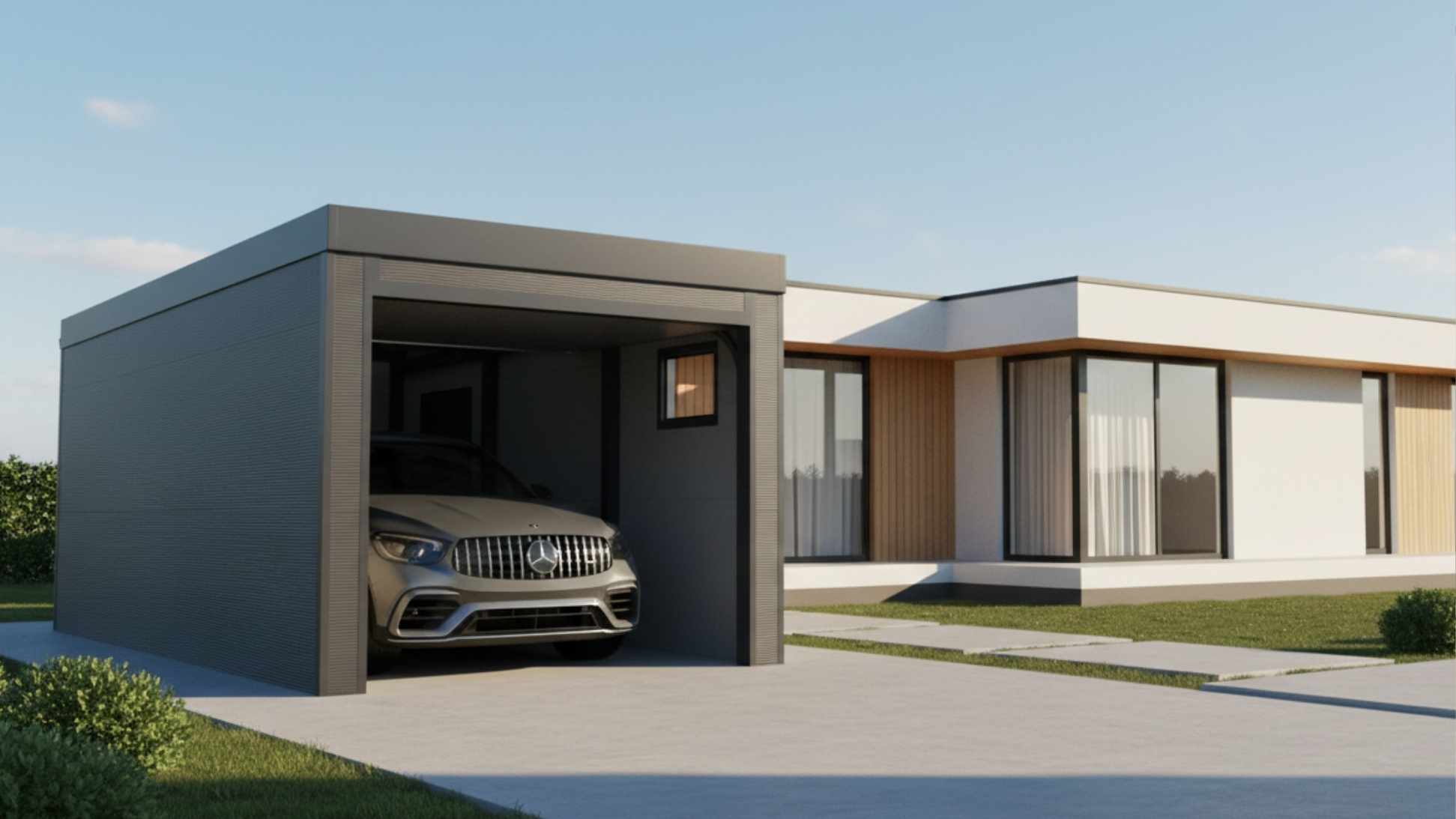 Garaż XL z płyty PIR