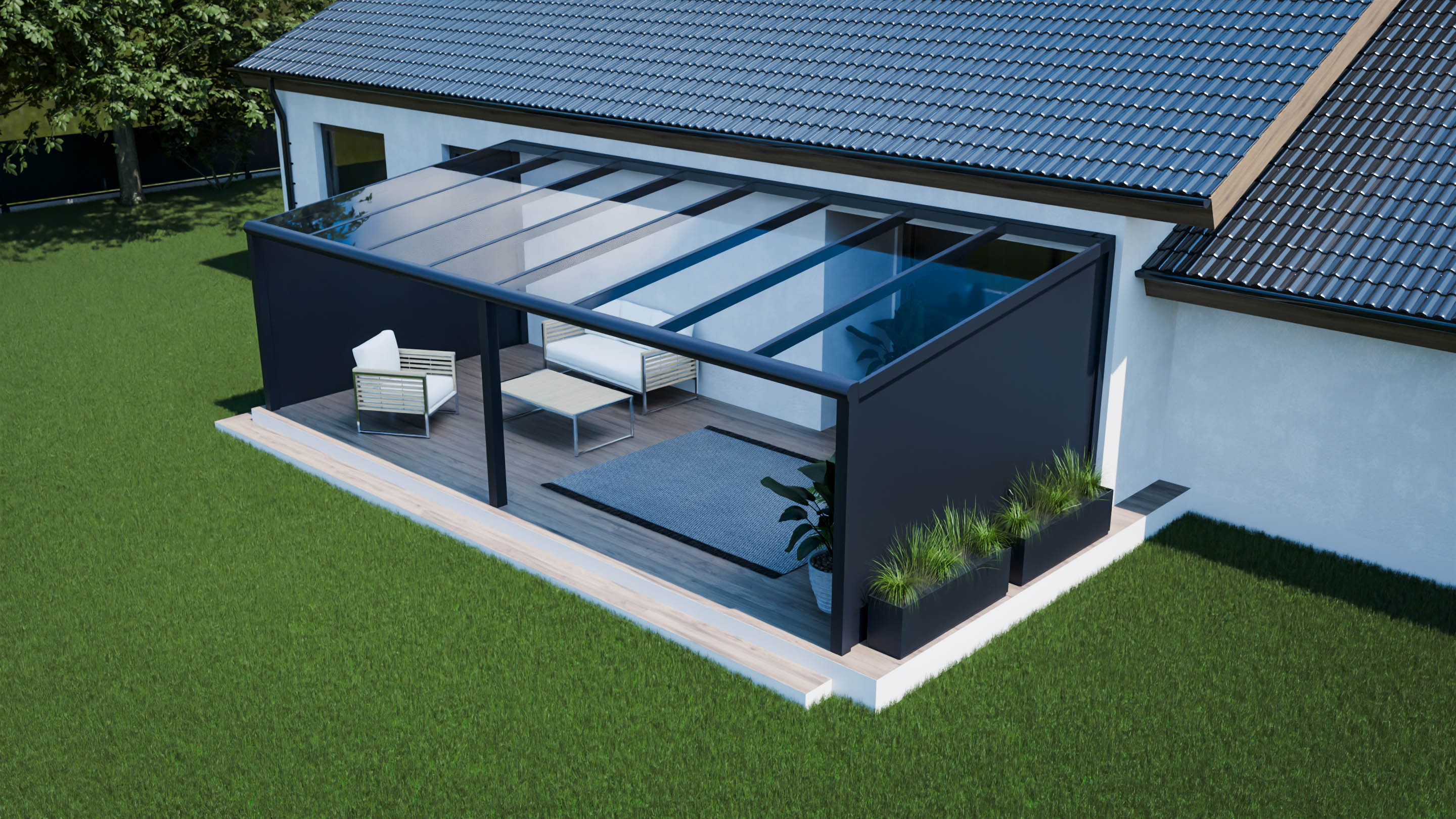 Günstige Terrassenüberdachung aus Polen: Preise für 5x4, 6x4, 7x4 und moderne Alu-Glas Varianten mit Montage