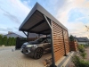Carport für ein Auto - 4x horizontale Wand