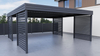 Doppelcarport- 4x Palisade Wand