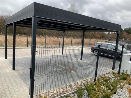 Přístřešek pro dvě auta - bez stěn
