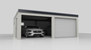 Gedämmte Doppelgarage 7x6 m + zwei Hörmann-Tore