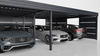  Reihen-Carport - 8x Modularwand