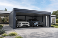 Gedämmte Doppelgarage aus 6 cm PIR-Paneelen – 6×6 m