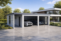 Zateplená garáž s přídavným přístřeškem – 8,5x6m