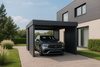 Carport für ein Auto – 4× modulare Seitenwand, vertikal