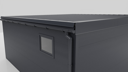 Gedämmte Doppelgarage aus 6 cm PIR-Paneelen – 6×6 m