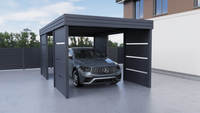 Carport für ein Auto - 4x Modularwand