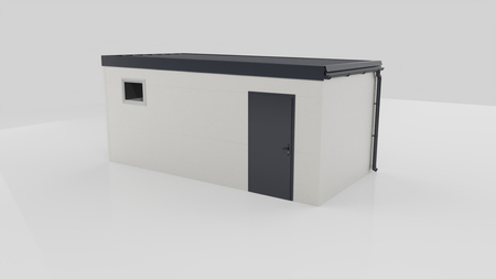 Zateplená garáž pro jedno auto – z PIR panelů 6 cm