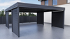 Doppelcarport - 4x Jalousie Wand