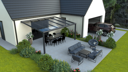 Terrassenüberdachung von 5x2 m