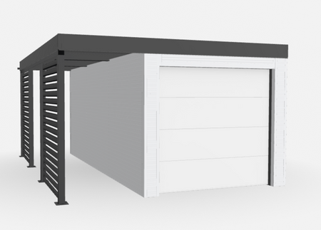 Gedämmter Carport mit Hörmann-Tor