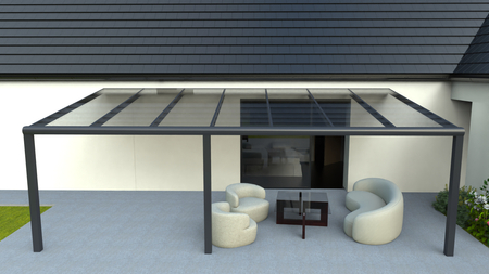 Terrassenüberdachung von 7x2,5 m