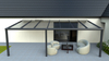 Terrassenüberdachung von 7x2,5 m