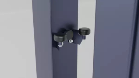 Schiebetor Modul Voll – Durchfahrtsbreite 350 cm | RAL 7016