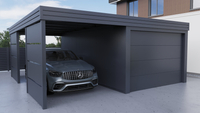 Carport mit PIR-Garage - 2x Modularwand