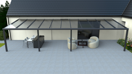 Terrassendach von 11x3 m