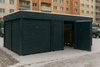 Wiata śmietnikowa 6x4 m - ścianka Żaluzja