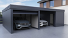 Carport mit Abstellraum und integrierter Garage - PIR Platte