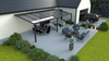 Terrassenüberdachung von 8x3 m