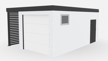 Gedämmter Carport mit Hörmann-Tor