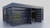 Mülltonnenunterstand 6×4 m – Modern+ Wand