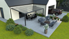 Terrassenüberdachung von 6x4 m