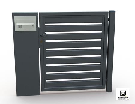 Pforte im Palisadenzaun