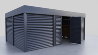 Mülltonnenunterstand 6×4 m – Jalousiewand