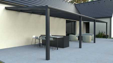 Terrassenüberdachung von 11x2 m