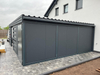 Doppelcarport + Abstellraum auf der Rückseite PIR - 4x Modern+ Wand