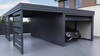 Carport mit PIR-Garage - 2x horizontale Wand