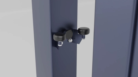 Modernes Schiebetor Modul 55 – 350 × 141–200,5 cm | RAL 7016