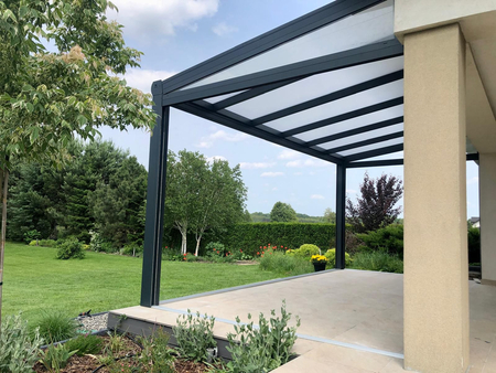 Terrassendach von 12x2,5 m