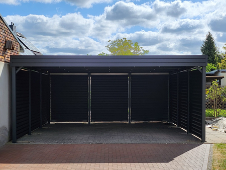 Doppelcarport - 4x Jalousie Premium Wand