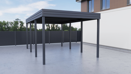 Carport für ein Auto - ohne Wände