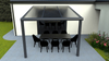 Zadadaszenie tarasowe o wymiarach 3x2.5 m