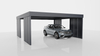 Carport für zwei Autos – 4× modulare senkrechte Wand