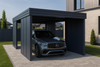 Carport für ein Auto – 4× modulare Seitenwand, vertikal