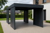 Carport für ein Auto – 4× modulare Seitenwand, vertikal
