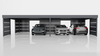  Reihen-Carport - 8x Modularwand