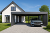 Carport für zwei Autos – 4× Wand Horizontal Senkrecht