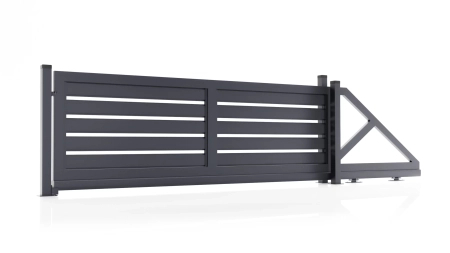 Schiebetor im Horizontalzaun