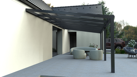 Terrassenüberdachung von 7x2,5 m