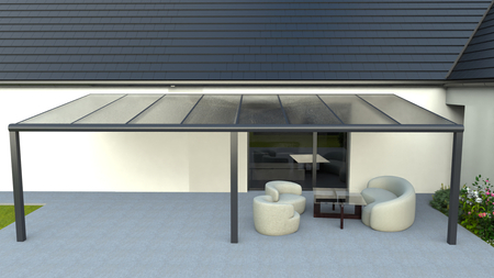 Terrassenüberdachung von 8x2,5 m