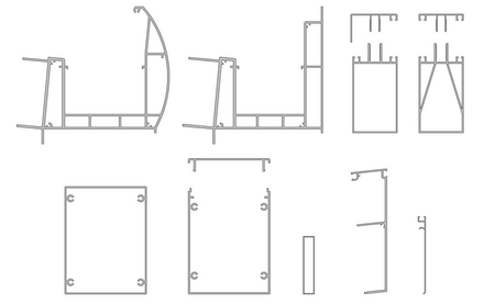 Terrassenüberdachung von 9x2,5 m